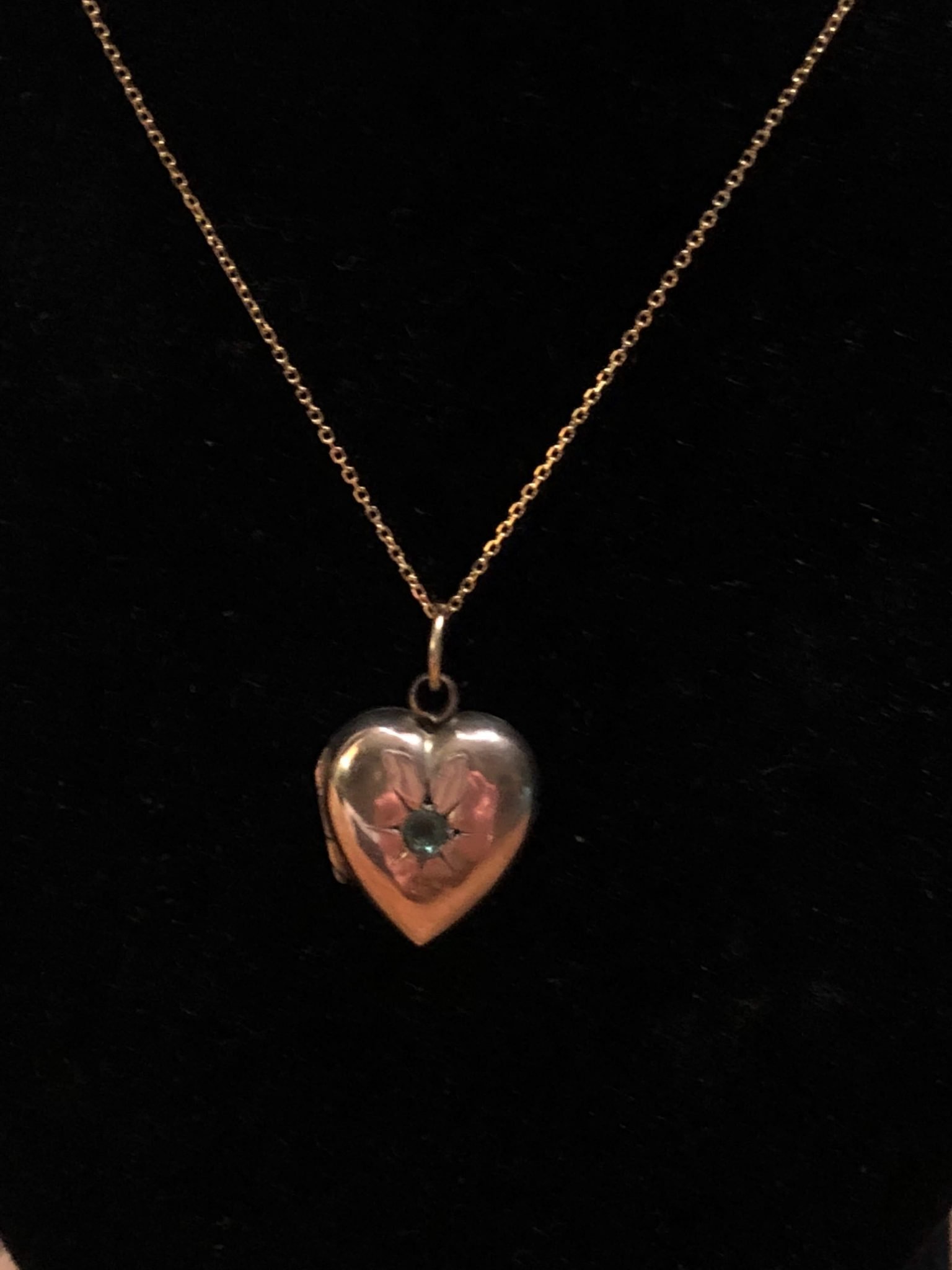Vintage Gold Filled on Sterling Heart Locket - Etsy