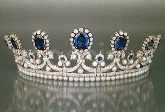 Queen Marie-Amélie's Sapphire and Pearl Tiara